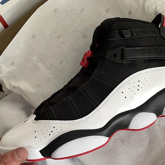 Jordan 6 Rings "Black/University Red/White" Men's Shoe 11